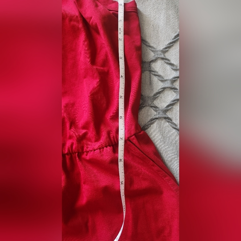 Elegant Red Jumpsuit - Picture 4 of 9